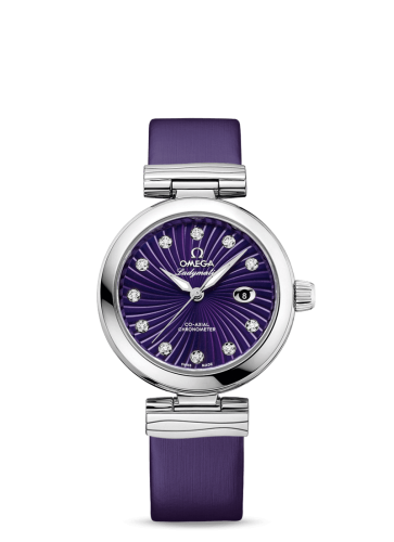 Omega LadyMatic Co-Axial 34 Stainless Steel / Purple